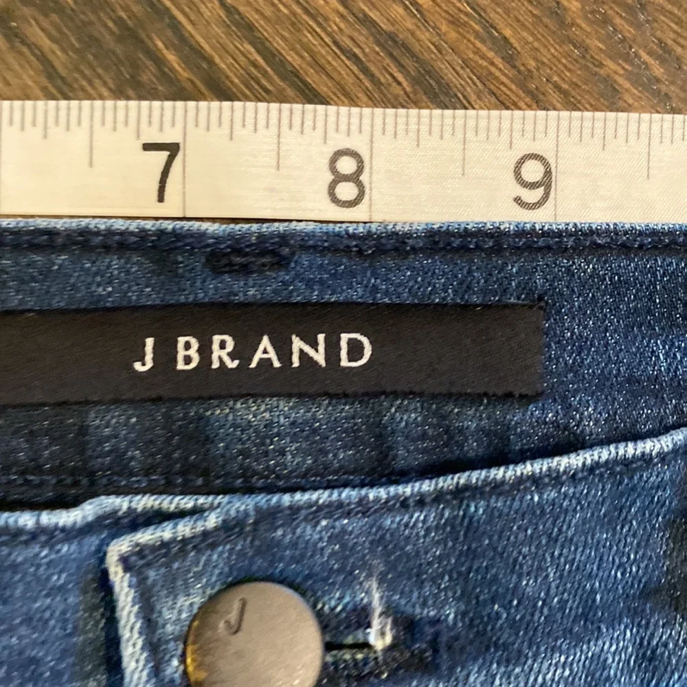 J Brand Ruby Silverpool Jeans Step Hem Silver Dipped 26 EUC